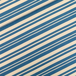 Summer Horizontals - M - Baumwolle Canvas Gabardine Twill - Gebrochenes Weiß - R