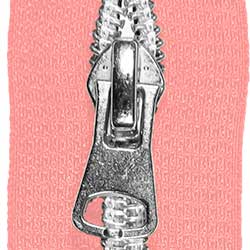 Endlosreißverschlusse 8mm Zähne incl aufgezogene Schieber- silber