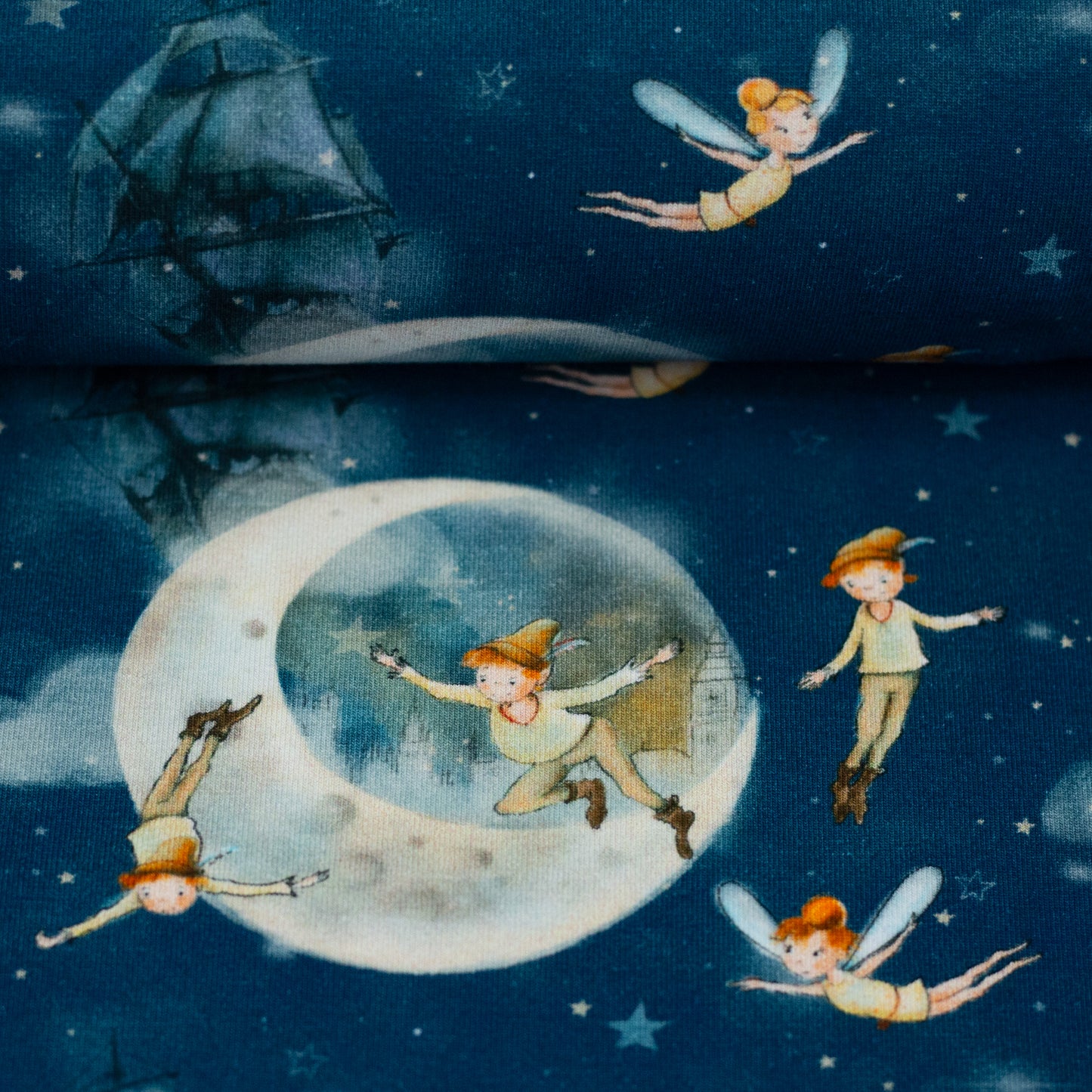 Peter Pan, Baumwolljersey dunkelblau