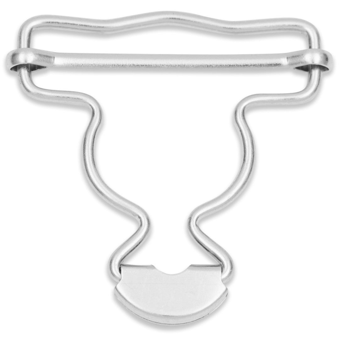 Latzhosenschnallen, 40mm, silberfarbig