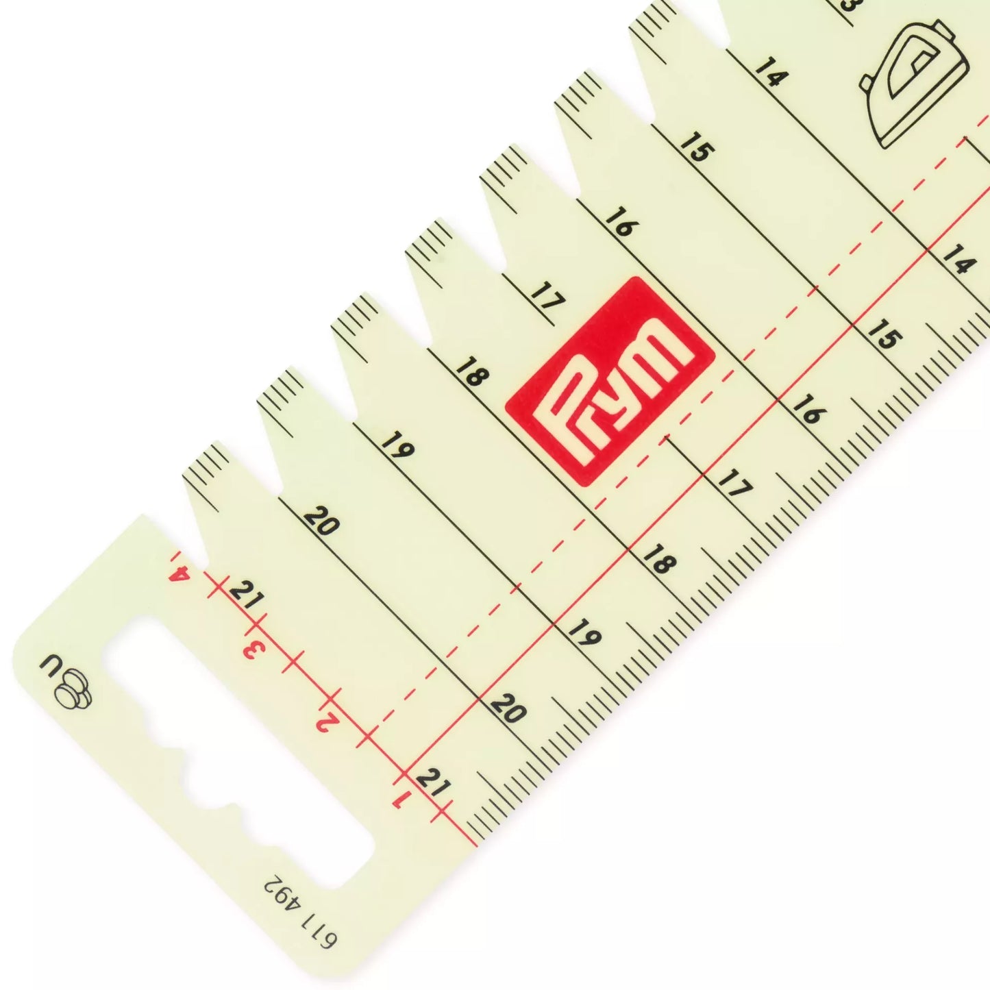 Bügelhandmaß, transparent