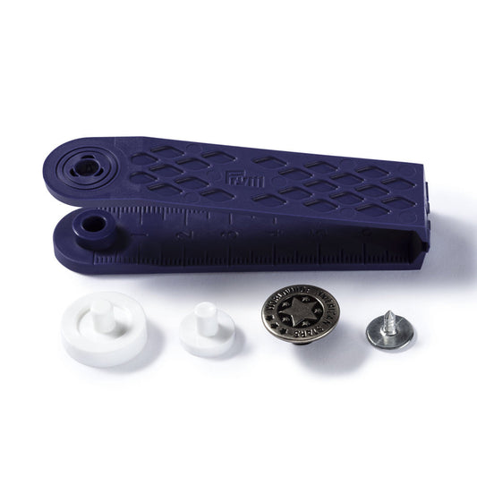 Nähfrei-Jeans-Knöpfe, American Star, 17mm, altsilber