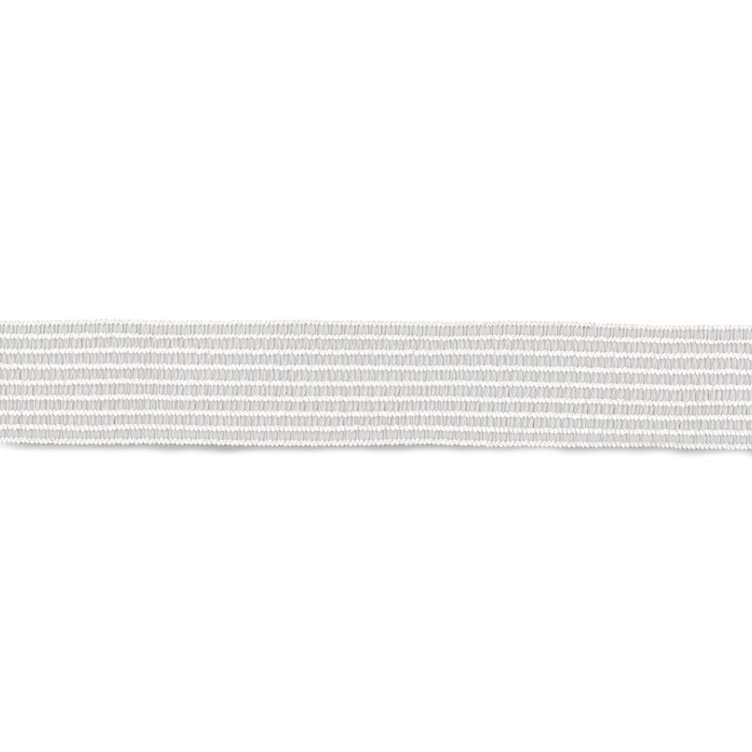 Kräusel-Elastic, 25mm, weiß, 2m