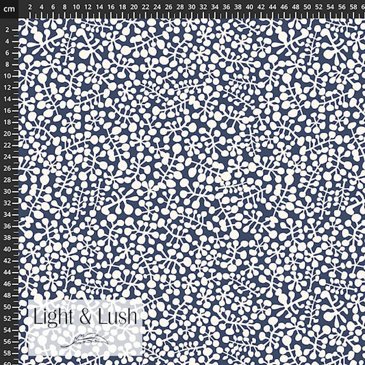 Viscose "Nordischer Blütentanz" -Light & Lush