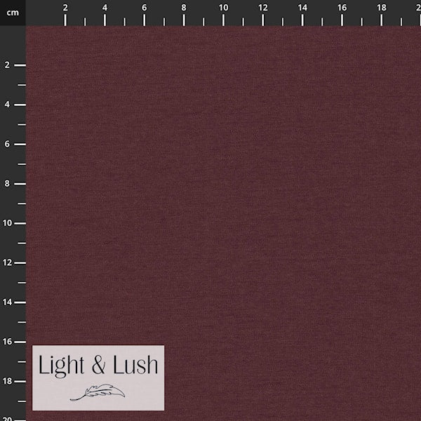 Merinojersey „Dark Rose“ – dunkles Altrosa von Light&Lush