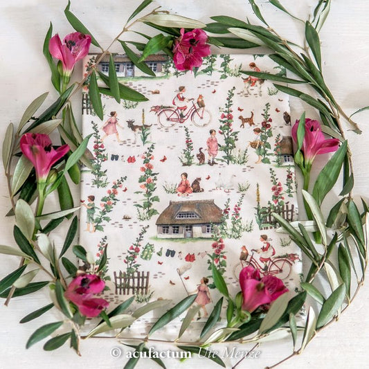 Baumwollstoff „Sommerdorf“ – Daniela Drescher | acufactum