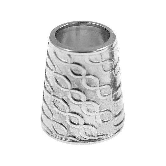 Kordelenden konisch silber 8mm