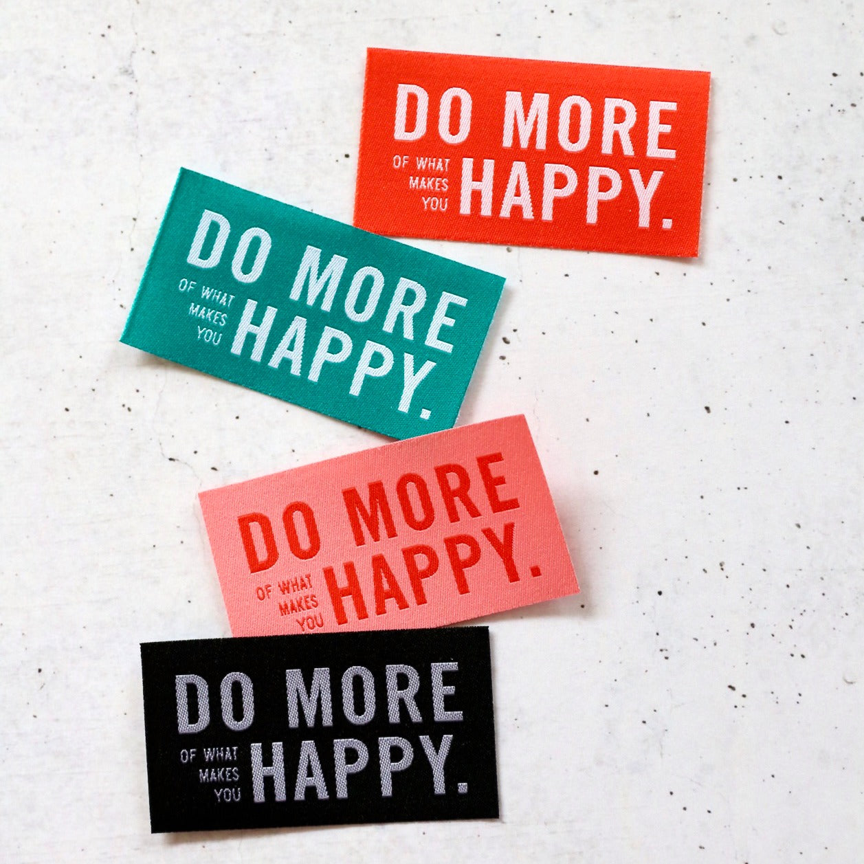 Weblabel „Do more of what makes you happy“- Prülla mehr Etikette