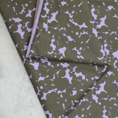 Softsweat SAVA SWEAT - CLOUDY KHAKI/PURPLE
