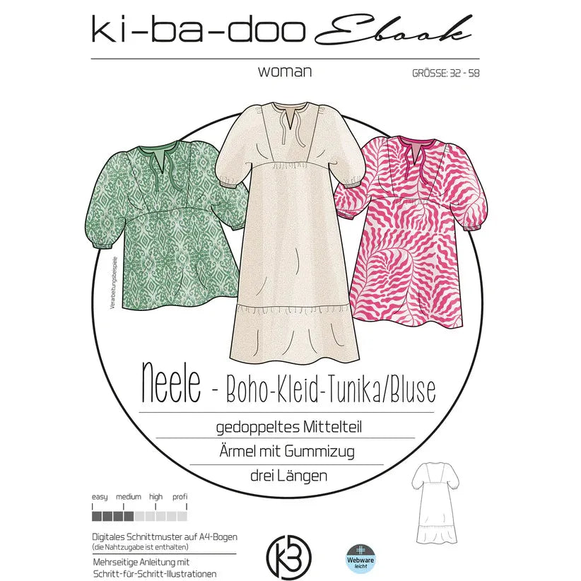Papierschnitt Kleid Neele | Größe 32-58