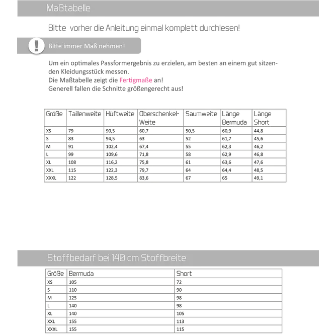 Papierschnitt Bermuda PAtom Herren | Größe XS-XXXL