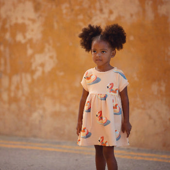 Inflatable Flamingos - M - French Terry - Pfirsichbeige - R