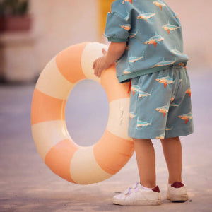 Sharks - M - French Terry - Staubiges Türkis - R