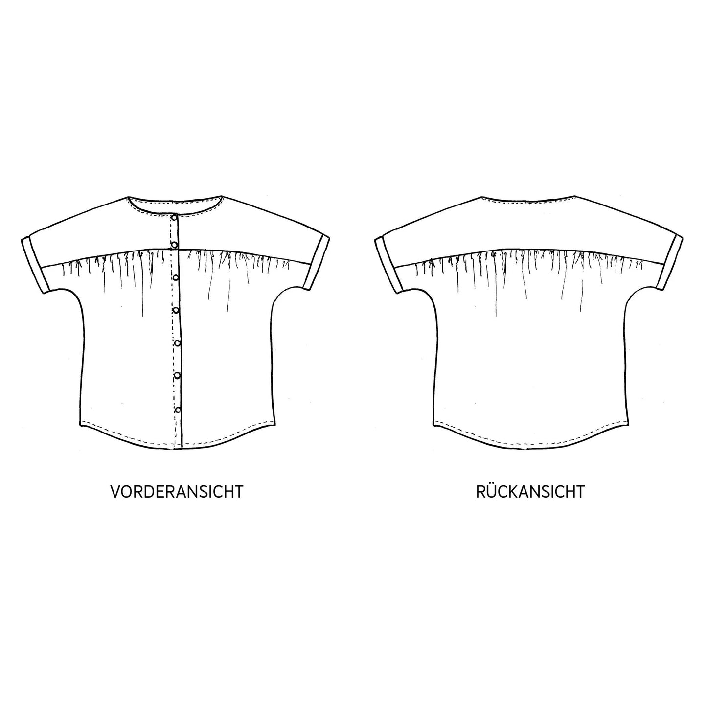 FRAU SUZY Kurzarmbluse | Papierschnitt