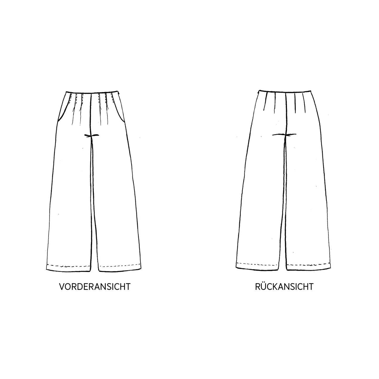 FRAU MIKO • Palazzohose, Papierschnitt