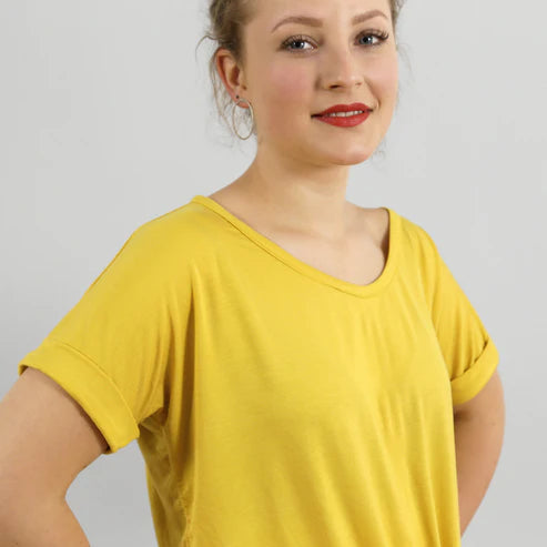FRAU BILLE Knotenshirt | Papierschnitt