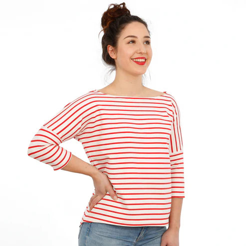 FRAU KARLA Sommershirt 3/4-Ärmel / Papierschnitt