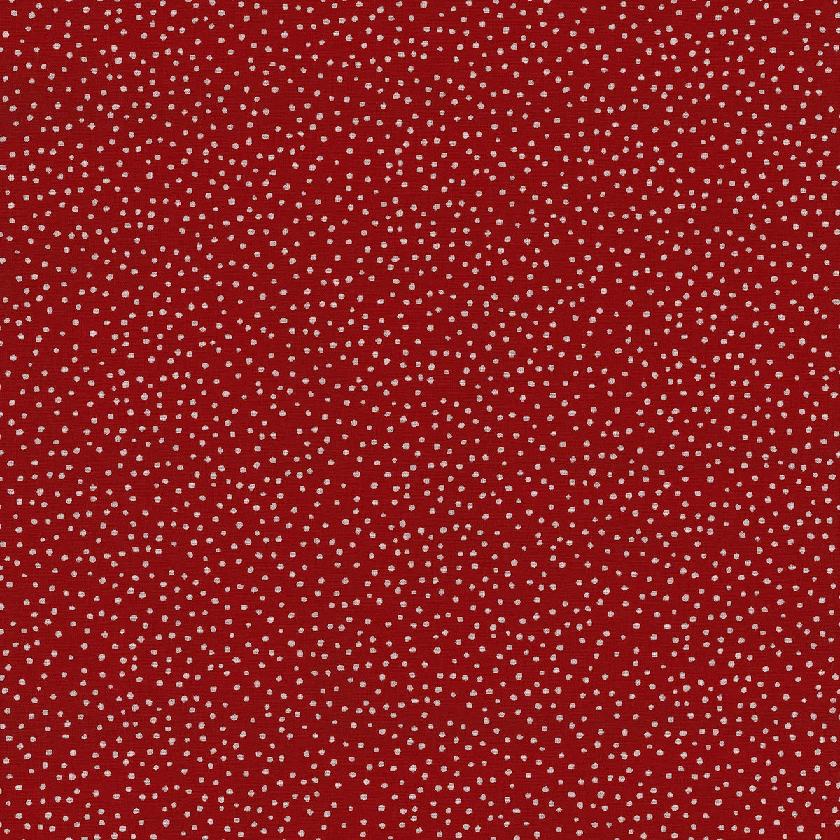 Baumwoll-Druckstoff Trondheim von Westfalenstoffe mit Punktmuster in Rot und Weiß.