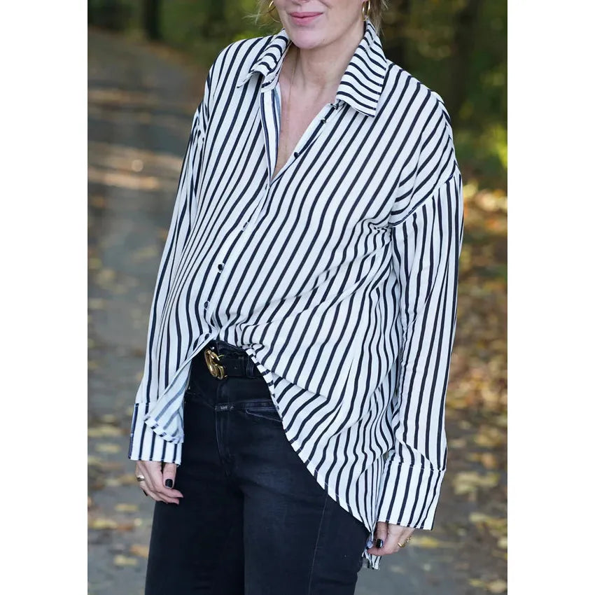 Papierschnitt Boyfriend Bluse | Größe 32-58