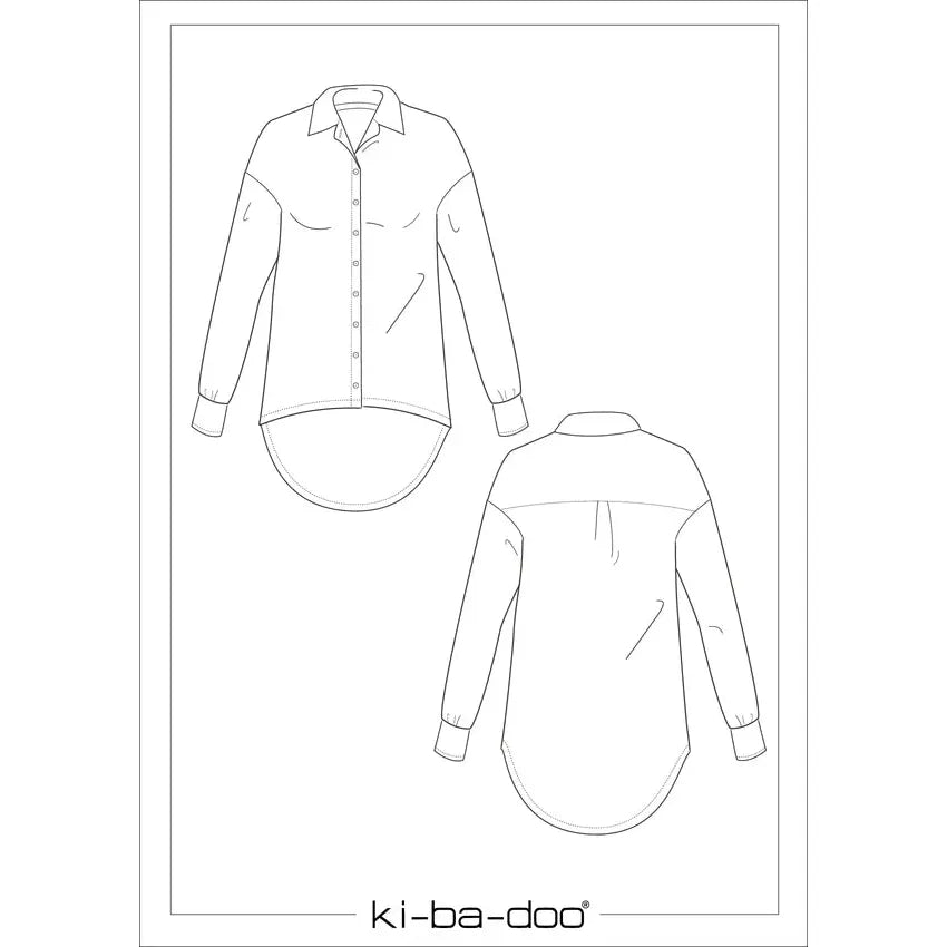 Papierschnitt Boyfriend Bluse | Größe 32-58