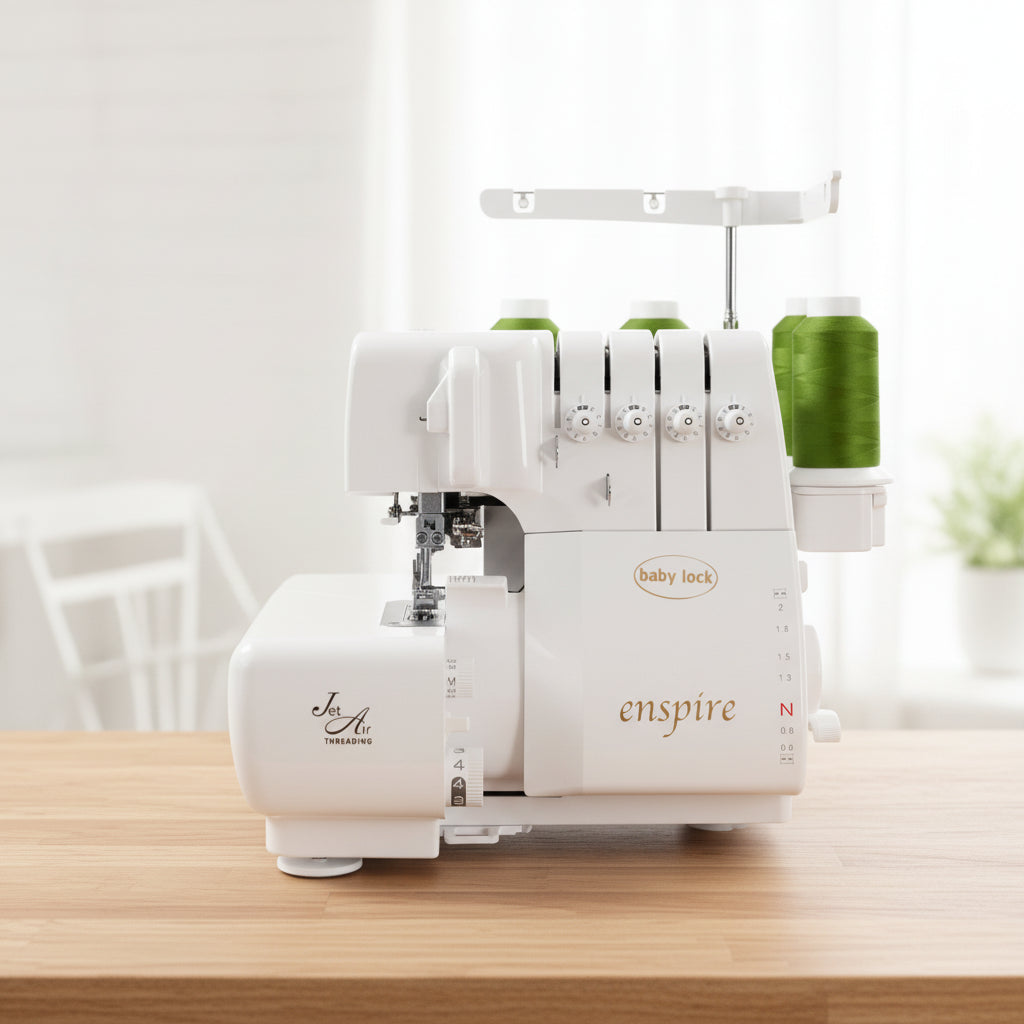 Enspire - die Erste Overlock mit Lufteinfädlung der Greifer