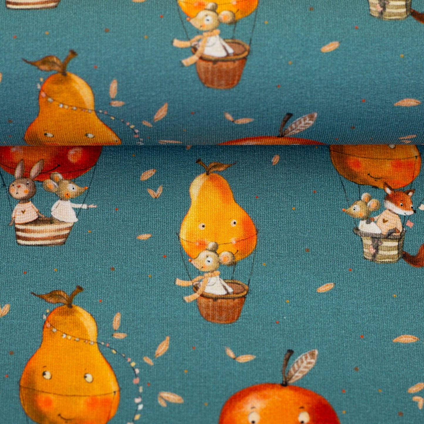 French Terry "Little Fox & Friends" - Swafing