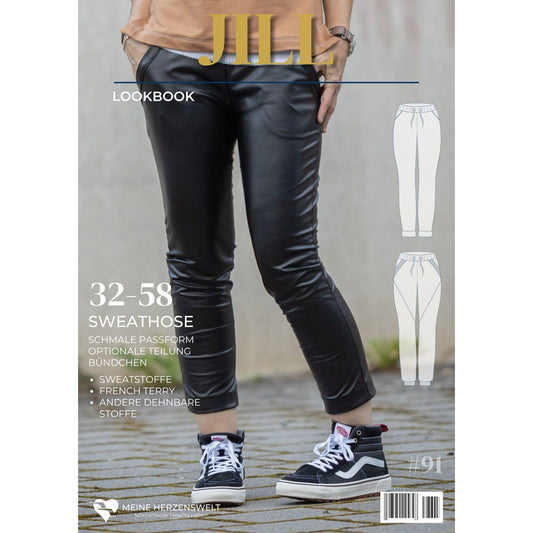 Sweathose für Damen - Jogginghose - Schnittmuster - Jill - Papierschnittmuster