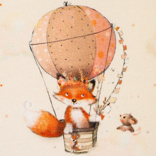 French Terrry "Little Fox & Friends" swafing