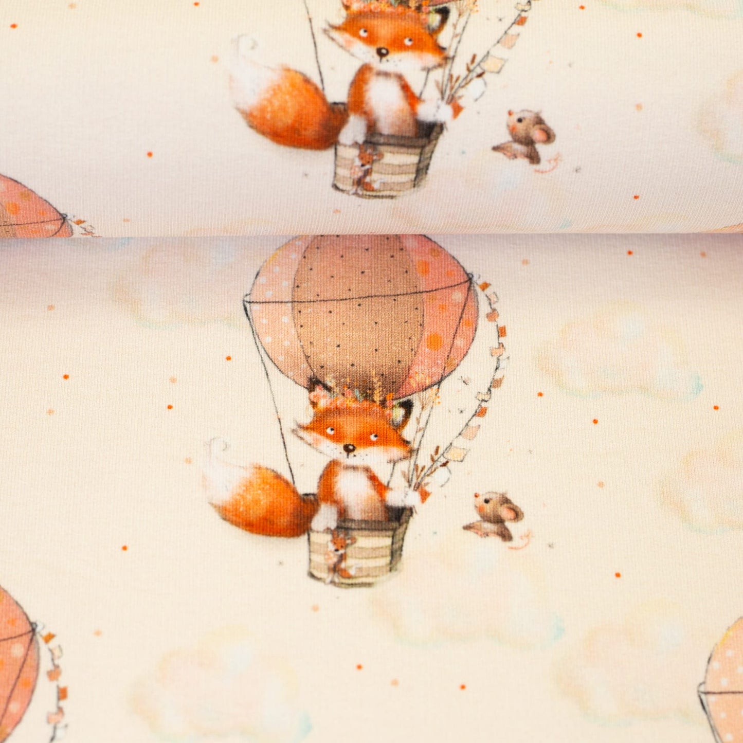 French Terrry "Little Fox & Friends" swafing