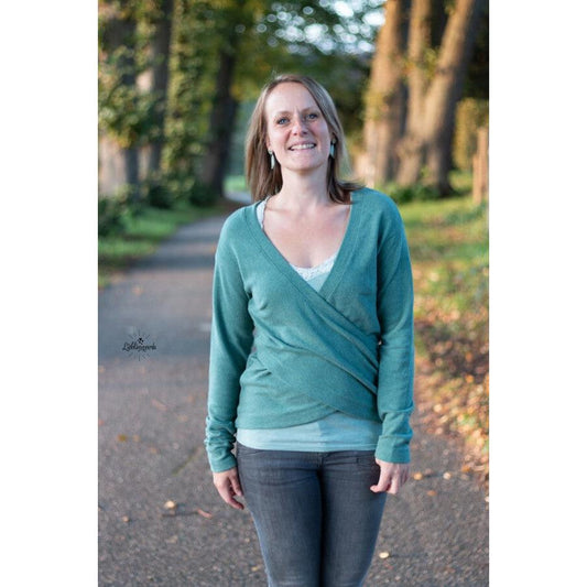 Wickelpullover Damen - Papierschnittmuster Gr. 32- 58 - Montreal