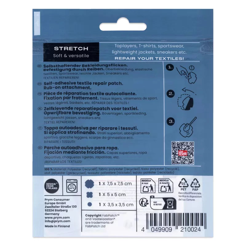 Rub-on Patch STRETCH, marine