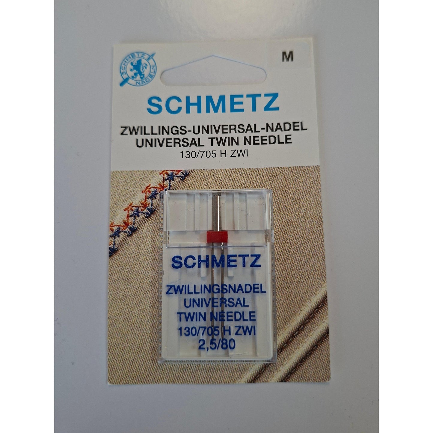 Zwillings Nähmaschinennadel Universal 130/705 H ZWI 2,5mm/80