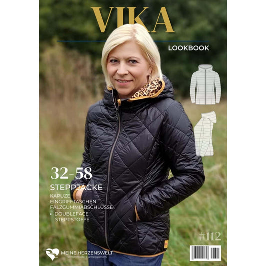 Steppjacke für Damen – Vika – Papierschnittmuster