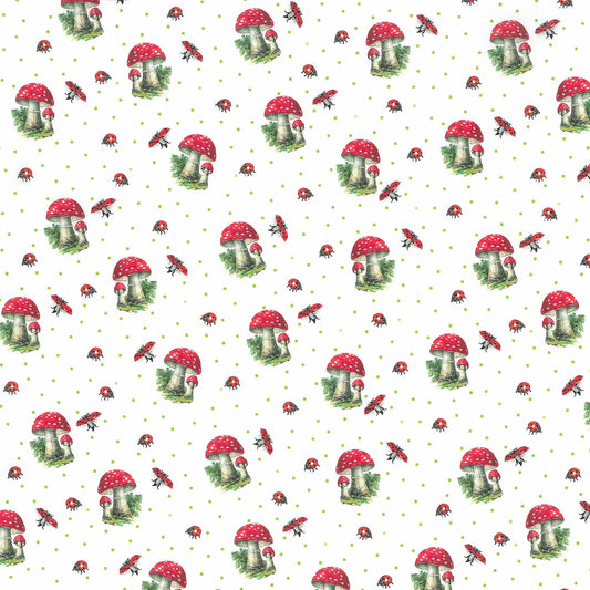 Digitaldruckst. Canterbury weiß