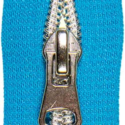 Endlosreißverschlusse 8mm Zähne incl aufgezogene Schieber-  silber