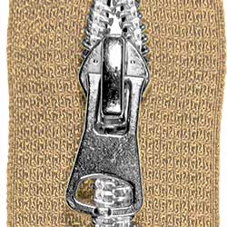 Endlosreißverschlusse 8mm Zähne incl aufgezogene Schieber-  silber