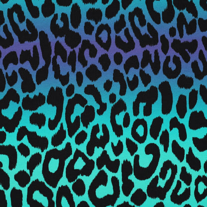 French Terry „Digitalprint Leo“ – trendiger Animal-Print mit modernem Farbverlauf