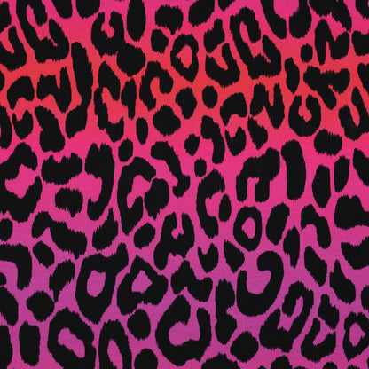 French Terry „Digitalprint Leo“ – trendiger Animal-Print mit modernem Farbverlauf