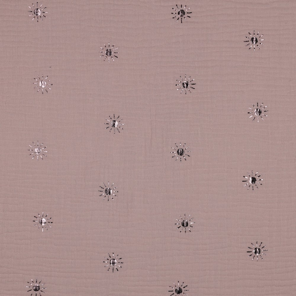 Musselin  folierte Sonne  - sanftrosa