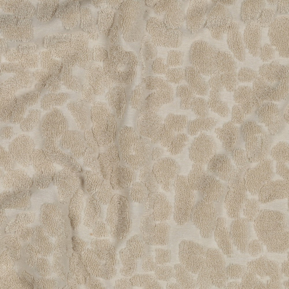 Baumwoll  Frottee 3D Effekt  Leo - sand