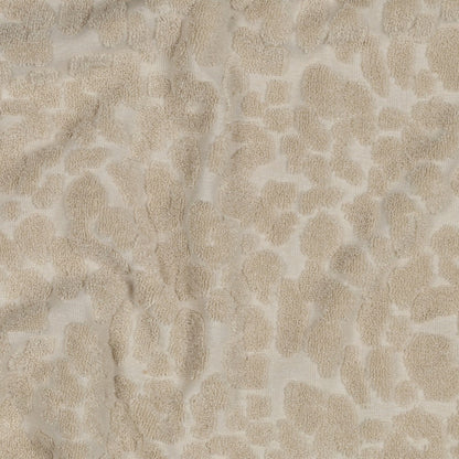 Baumwoll  Frottee 3D Effekt  Leo - sand