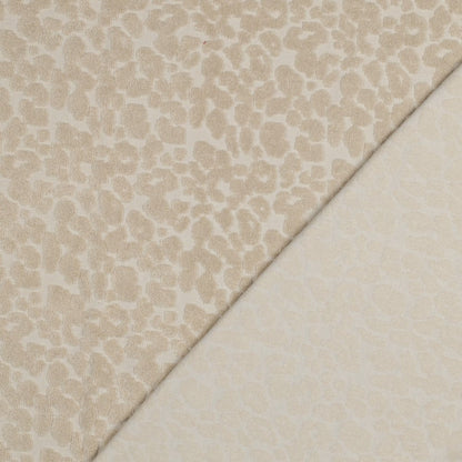 Baumwoll  Frottee 3D Effekt  Leo - sand