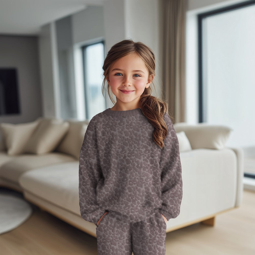 Baumwoll  Frottee 3D Effekt  Leo - sand