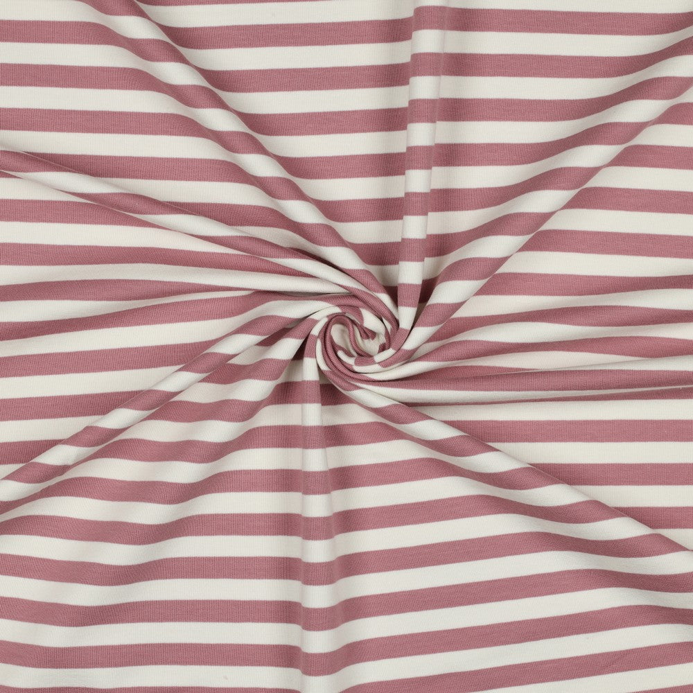 French Terry maritime Streifen