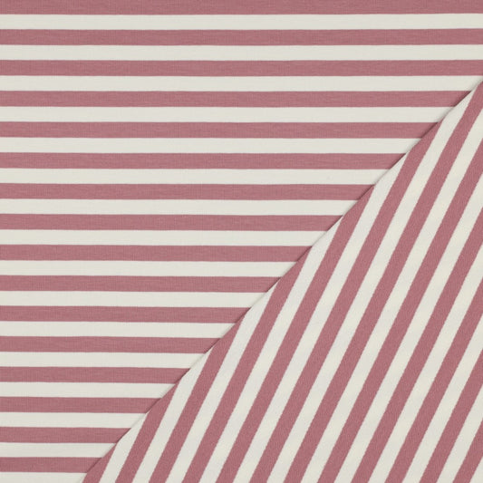 French Terry maritime Streifen