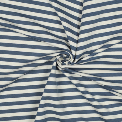 French Terry maritime Streifen