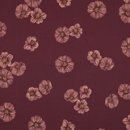 SOFTSHELL DIGITAL FLOWERS - Aubergine