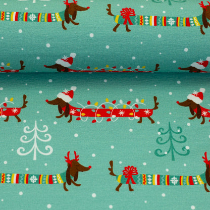 Sweat HOLLY – Weihnachts-Hundefreuden für dein Nähprojekt