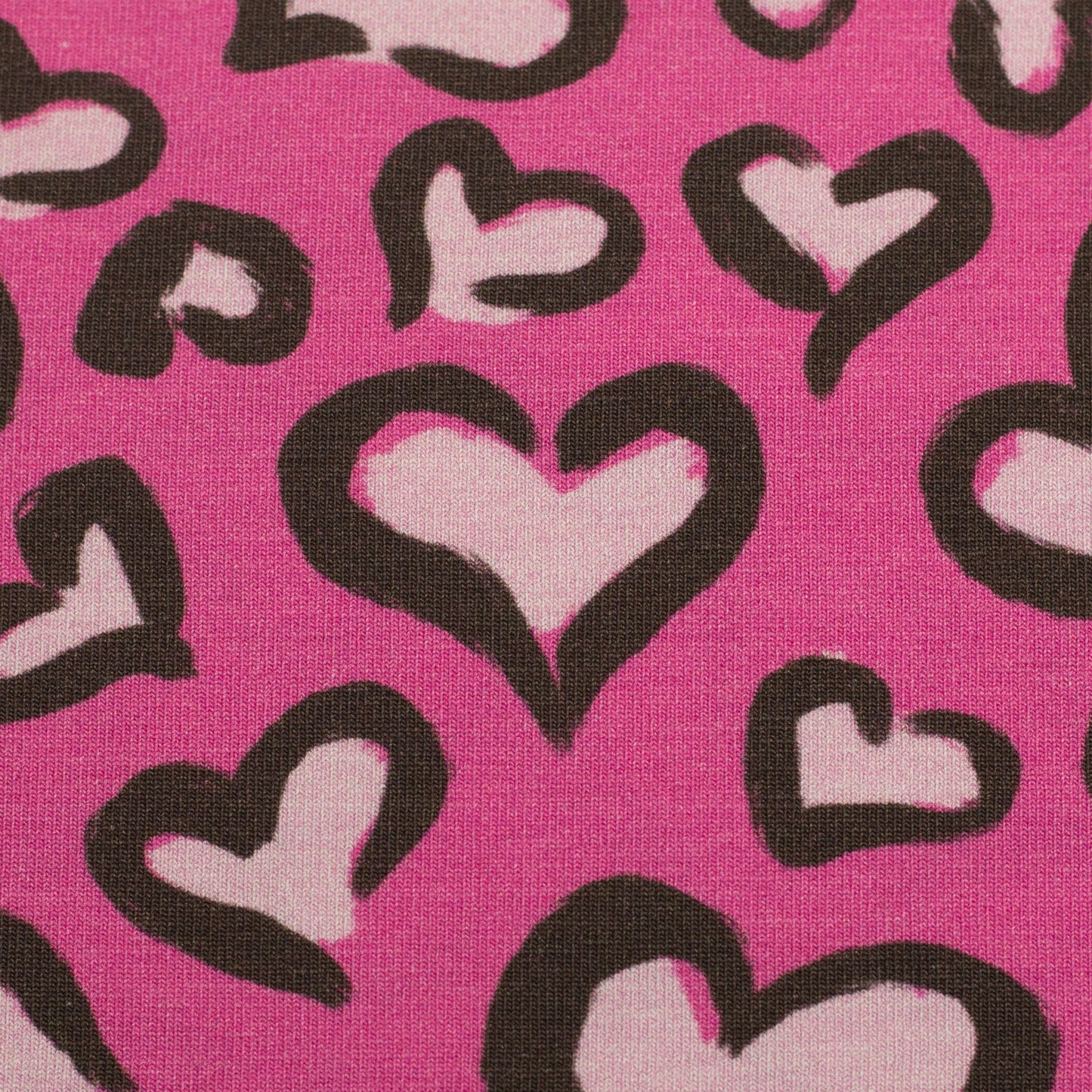 French Terry  "Hearts" by Christiane Zielinski