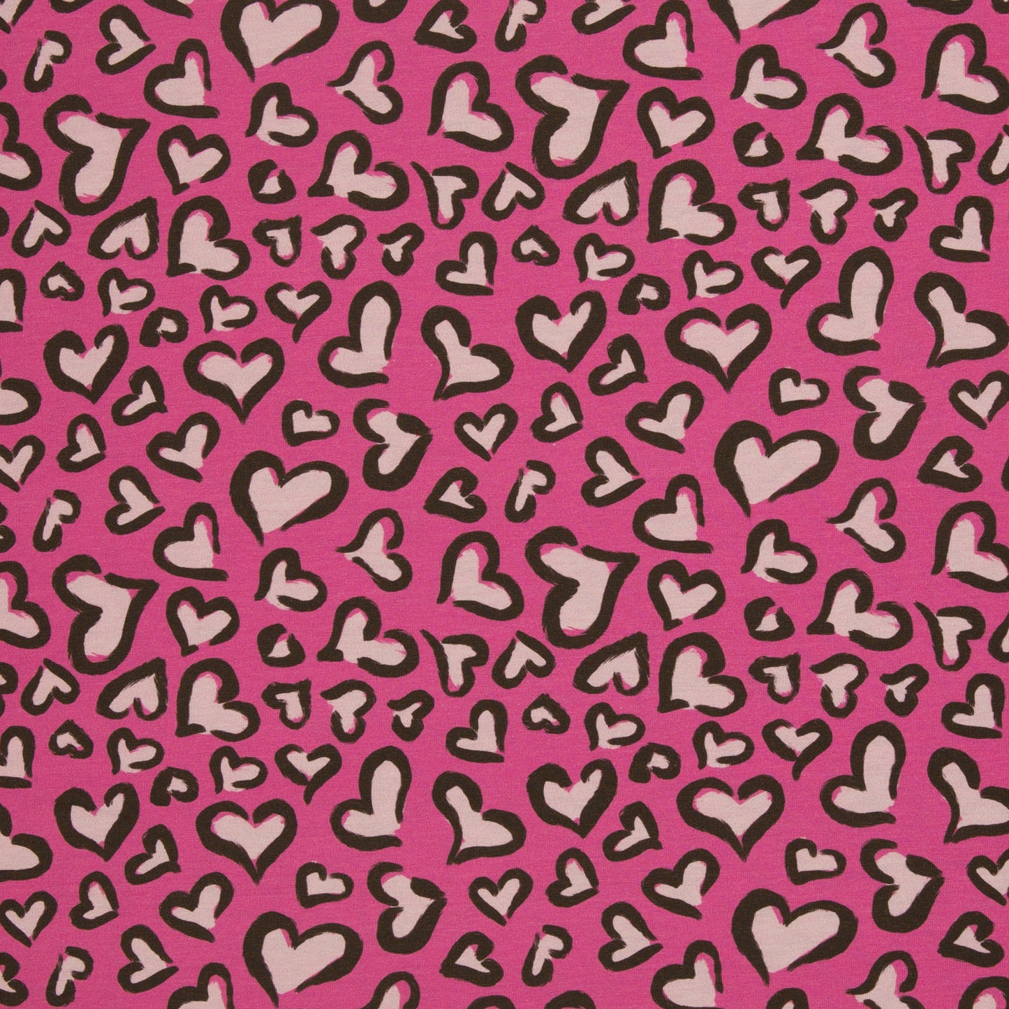 French Terry  "Hearts" by Christiane Zielinski